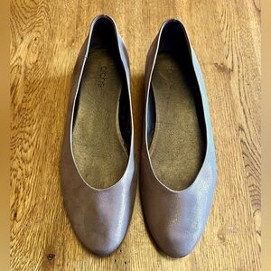 Arche Bronze Leather Flats, Size 9